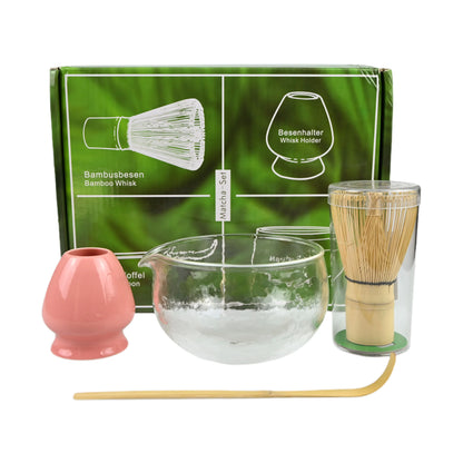 4PCS/Set Japanese-style Matcha Bowl , Spoon, Tea Whisk, Perfect Gift For Ceremony, Traditional Decoration