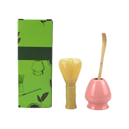 3PCS/Set Japanese-style Plastic Tea Whisk, Matcha Spoon, Tea Whisk Stand, Perfect Gift For Ceremony, Traditional Decoration