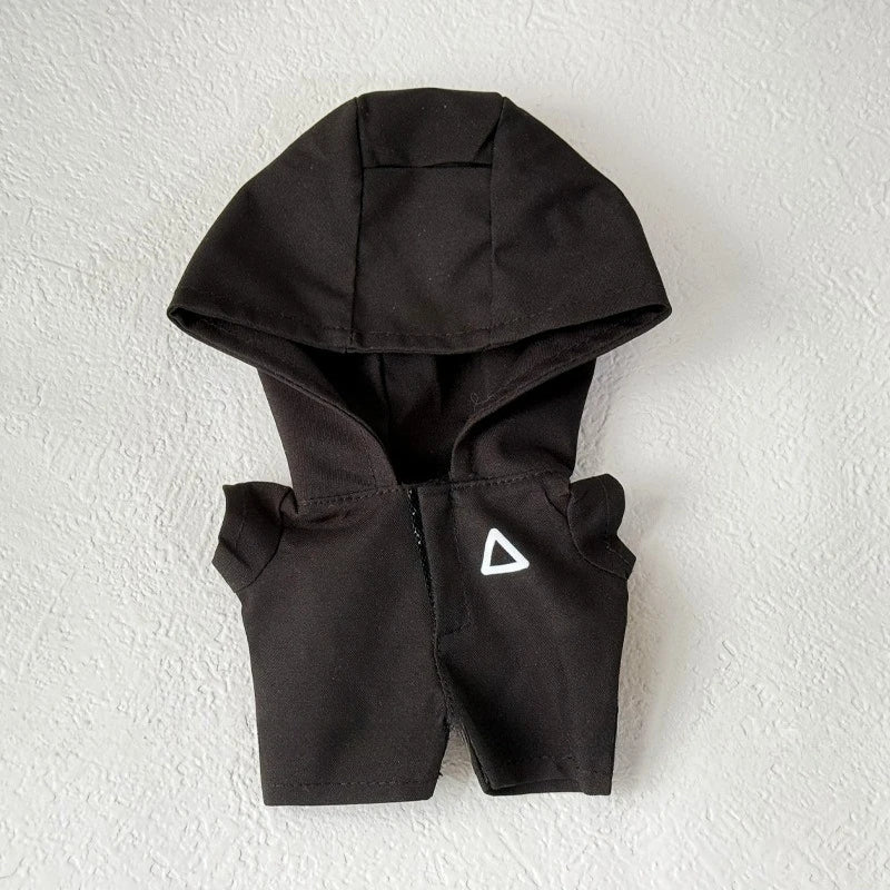 Clothes for Labubu Jackets 17cm Outfit Accessories for The Monster Korea Kpop Idol V1/V3 Commando Jacket Clothing Pendant Mp5