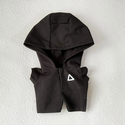 Clothes for Labubu Jackets 17cm Outfit Accessories for The Monster Korea Kpop Idol V1/V3 Commando Jacket Clothing Pendant Mp5