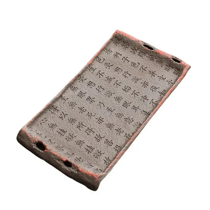 Retro Home Dry Tea Tray Rough Ceramic Retro Old Rock Mud Tea Tray Kung Fu Tea Set Ceramic Tray Tea Table Desktop Rectangular