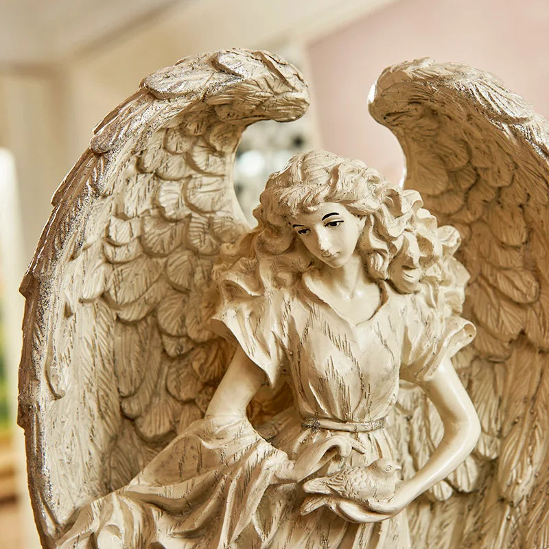 Prayer Angel Goddess Sculpture Ornament  Ancient Greek Mythological Figures Lucky Statue Office Study New Room Home Decor