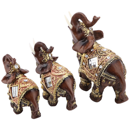 Feng Shui Elephant Lucky Feng Shui Wood Grain Elephant Statue Sculpture Wealth Figurine Gift Home Decoration Elephant Sculpture