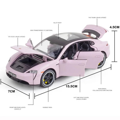 1:32 Scale Cayenne Taycan Toys Model Car Alloy Diecasts Off-road Vehicle Model with Light Sound SUV Car for Child Birthday Gifts