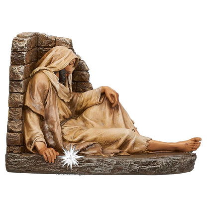 Figurine de compassion 14,5 cm H, sculpture de la vie du Christ Jésus, statue de bénédiction du Christ, statue d'église, décoration de la maison, ornement antique