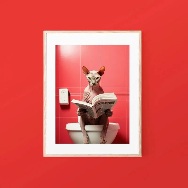 Chimpanzee Cat Dog Animal Funny Series Art Wall Picture For Bathroom Toilet Room Canvas Painting Print Posters Home Decor Gift