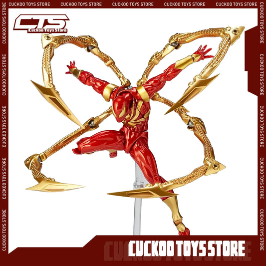 New Kaiyodo Iron Spiderman Ation Figurine Amazing Yamaguchi Animation Figure Pvc Model Collection Toy Gift