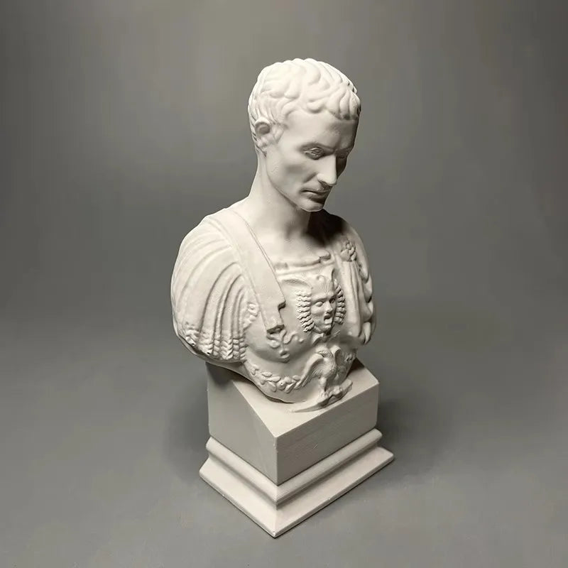 Caesar's Plaster Sculpture Personalized Creative Character Model Ornament Museum Replica Art Decoration Desktop Aesthetics