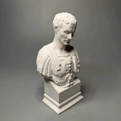 Caesar's Plaster Sculpture Personalized Creative Character Model Ornament Museum Replica Art Decoration Desktop Aesthetics
