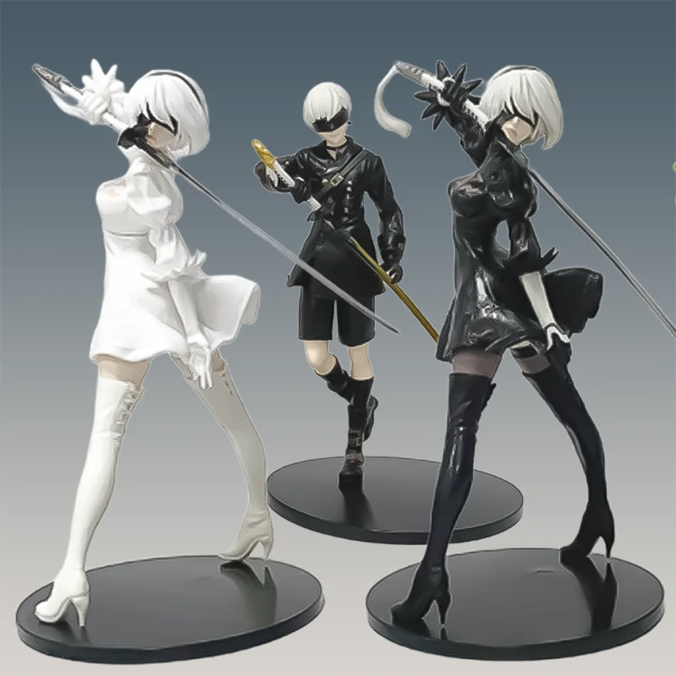 2025 new hot sale nier: automata yorha type a2 2b 9s pvc anime action figure model collection ornament anime model cartoon toy
