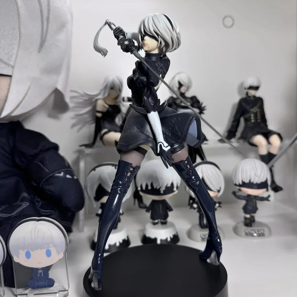 2025 new hot sale nier: automata yorha type a2 2b 9s pvc anime action figure model collection ornament anime model cartoon toy