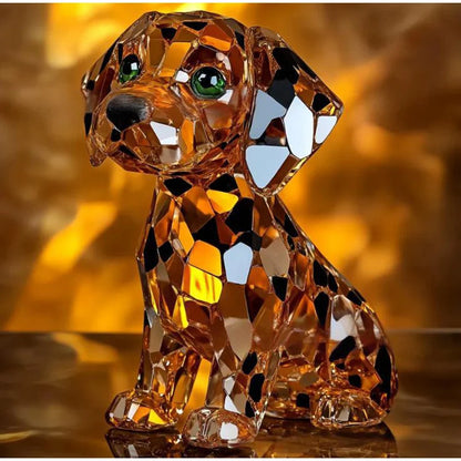 1 pc Handmade Dog Figurine Resin Puppy Ornament Collectible Art Animal Sculpture Ornament Dog Sculpture Home Bar Decor