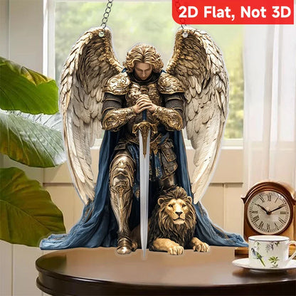 1 Holy Archangel Michael Desktop Decoration, Hanging Pendant, Suitable for Home and Office, Z Decorative Pendant, Perfect Gift