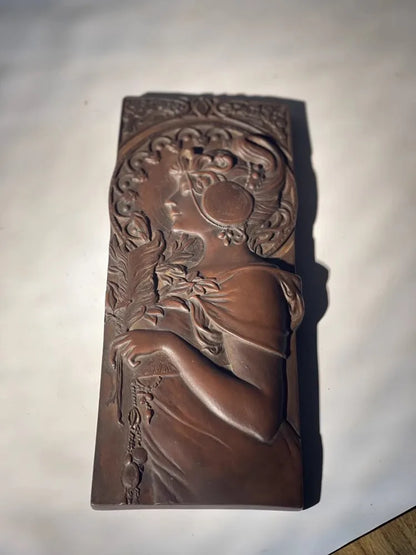 European Decorative Ornament Synthetic Stone Crafts Desk Ornament Home Relief Study Room Statue Collectible Modern Art Sculpture