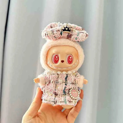 17cm Lafufu Doll's Clothes Shoes Bag The Monster Outfit Accessories Clothing Gift Sweet Princess High-quality Dress