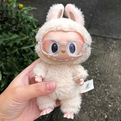 New Hot 17cm Lafufu Glasses 6.5cm Transparent Plastic Glasses For 15/17cm  For Lafufu0 Doll Sunglasses In Stock