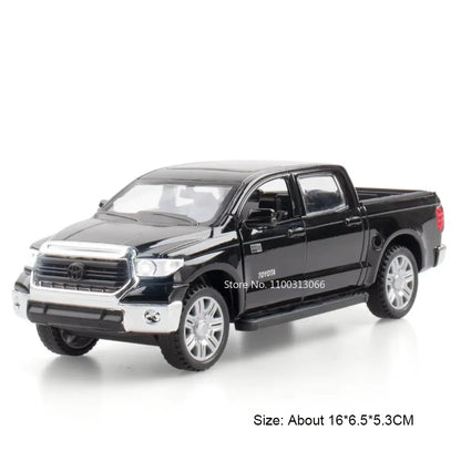 1:32 Alphard Tundra Pickup Alloy Toys Cars Models Diecasts Model SUV Vehicles with Light Sound Pull Back Car Toy for Child Gifts