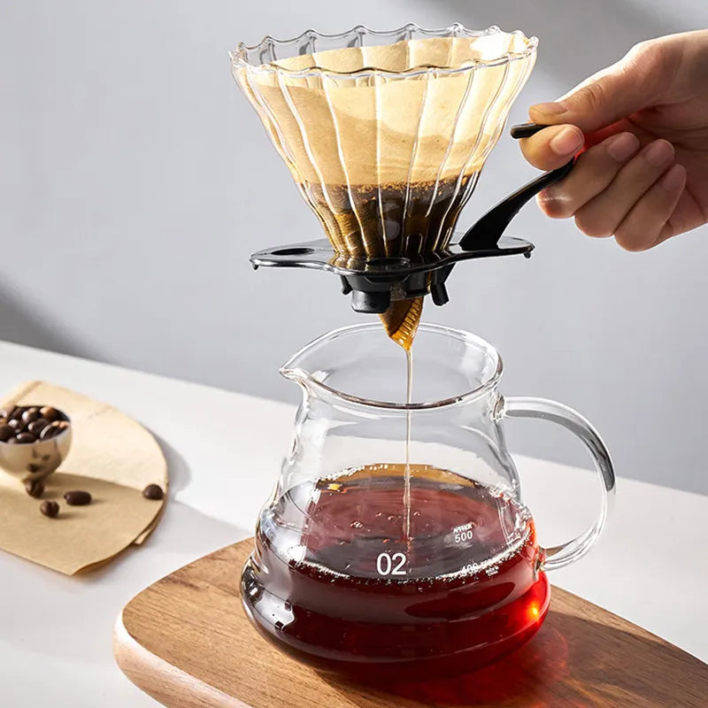 GIANXI Hand Punch Kaffeekanne Mit Deckel Tropf Schwanenhals Auslauf Kaffee Wasserkocher Lange Öffnung Kaffeemaschine Kaffee Zubehör