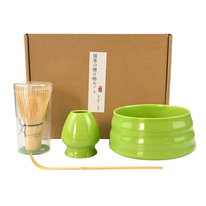 4pcs/set Japanese Style Matcha Tea Set With Tool Rack, Including Bowl, Whisk, Spoon, Great Gift For Ceremony, Traditional Decora