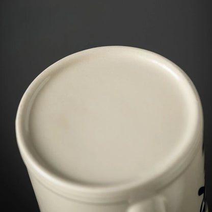 Portable Ceramic Tea Thermos with Cork Lid - Premium Insulated Teapot for Office Home Travel, Personal Steeping Cup