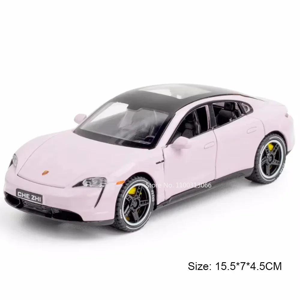 1:32 Scale Cayenne Taycan Toys Model Car Alloy Diecasts Off-road Vehicle Model with Light Sound SUV Car for Child Birthday Gifts