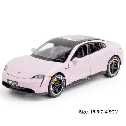 1:32 Scale Cayenne Taycan Toys Model Car Alloy Diecasts Off-road Vehicle Model with Light Sound SUV Car for Child Birthday Gifts