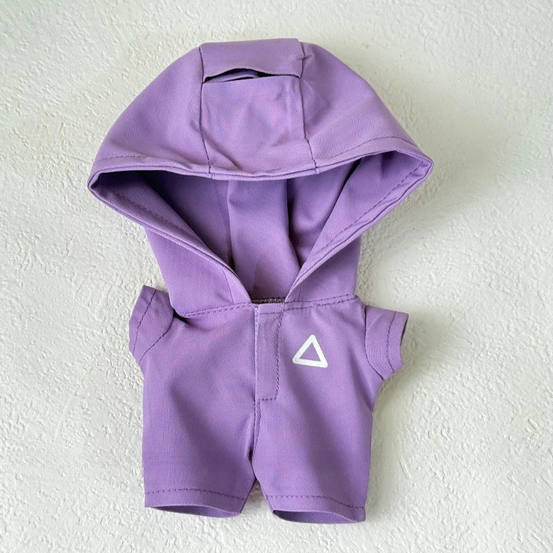 Clothes for Labubu Jackets 17cm Outfit Accessories for The Monster Korea Kpop Idol V1/V3 Commando Jacket Clothing Pendant Mp5