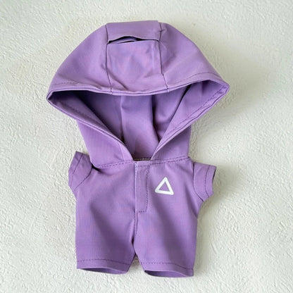 Clothes for Labubu Jackets 17cm Outfit Accessories for The Monster Korea Kpop Idol V1/V3 Commando Jacket Clothing Pendant Mp5