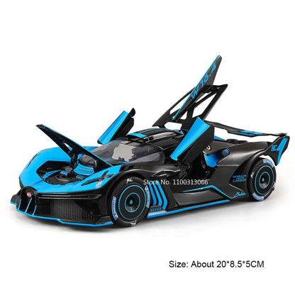 1:24 Scale Bolide Revuelto Model Sports Cars Toys Spray Version Alloy Diecast with Light Music Miniature Vehicle Boys Xmas Gifts