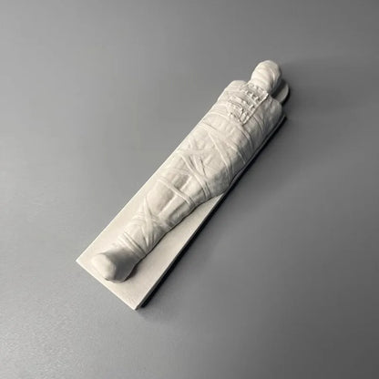 Miniature Mummy Figurine Home Desktop Decoration DIY Graffiti Ornaments Originality Sculpture Plaster Cast Model Deco Parts