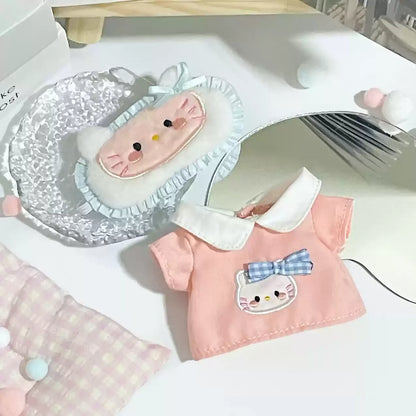 New 17cm Lafufu V1 V2 Clothes For Parties Cute Eye Masks Macaron Lafufu Doll Pajamas Clothes Cute Xmas Birthday Gifts