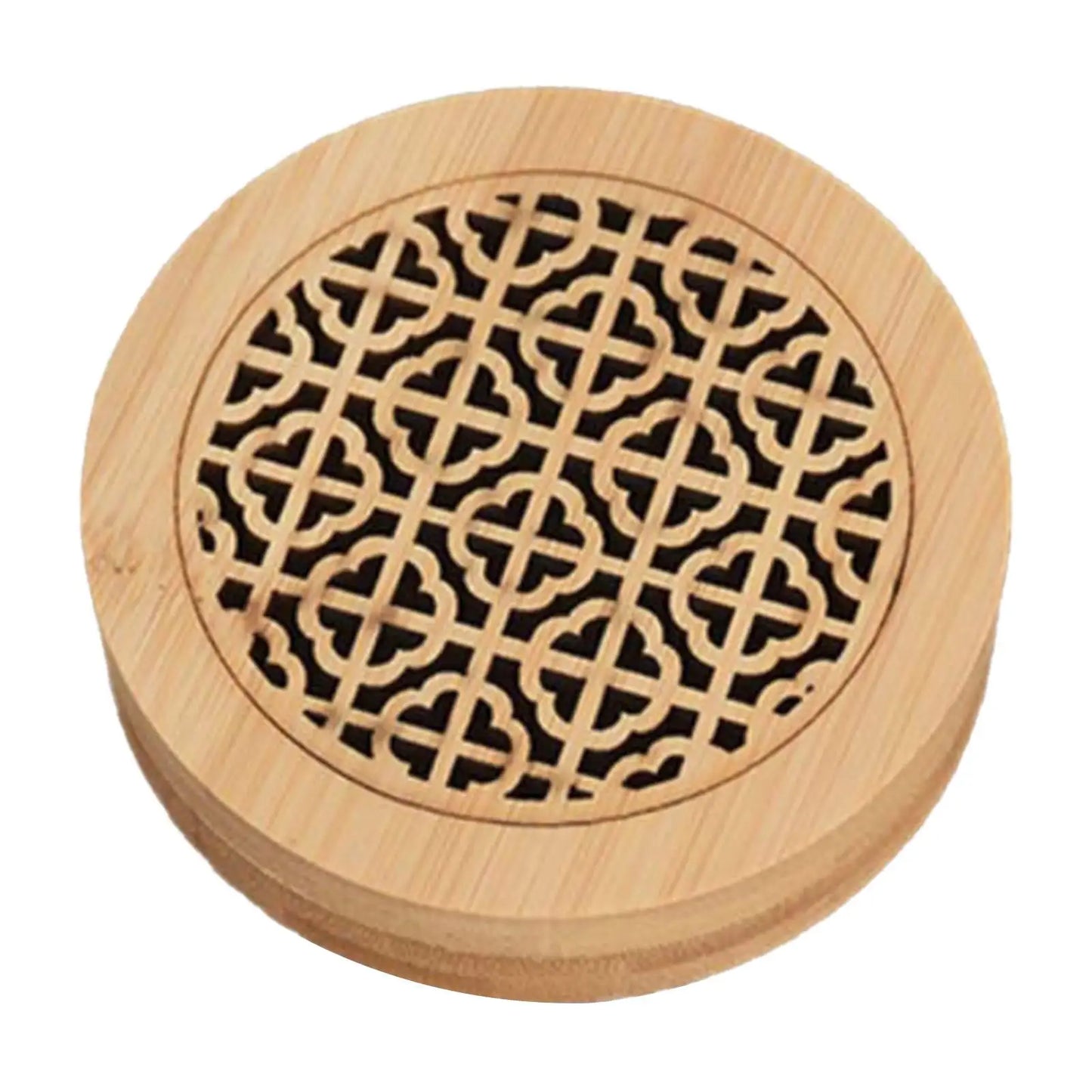 Wood Incense Burner Box SPA Chinese Style Aroma Fragrance Farmhouse Decoration Kitchen Round Yoga Table Centerpiece Home Censer