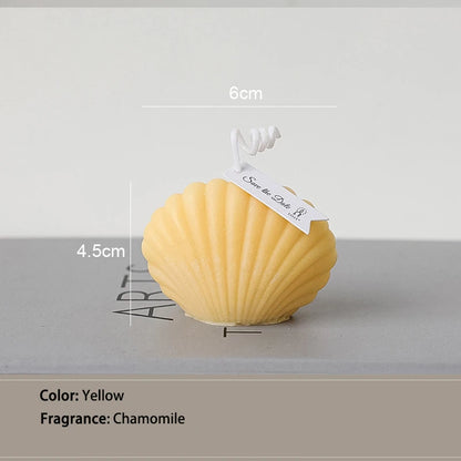 Shell Shape Scented Aromatic Candles Natural Soy Wax Candles Aesthetic Aromatherapy Candle Home Decoration Background Props