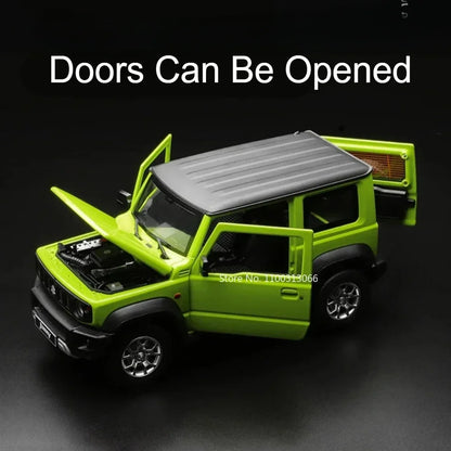 1:18 Alloy LM300 Suzuki Jimny Cars Model Diecast Toy Doors Opened MPV Wheel Pull Back Miniature Vehicle for Child Birthday Gifts
