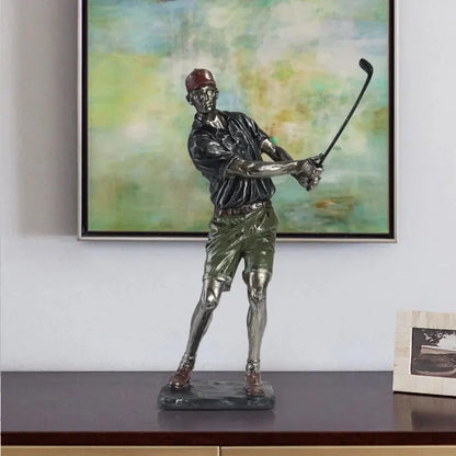 Golf Statues Sculpture, Creative Golfer Figurines Home Decor, Player Art Figure Desktop Decorations, Collectible Gift Crafts, De