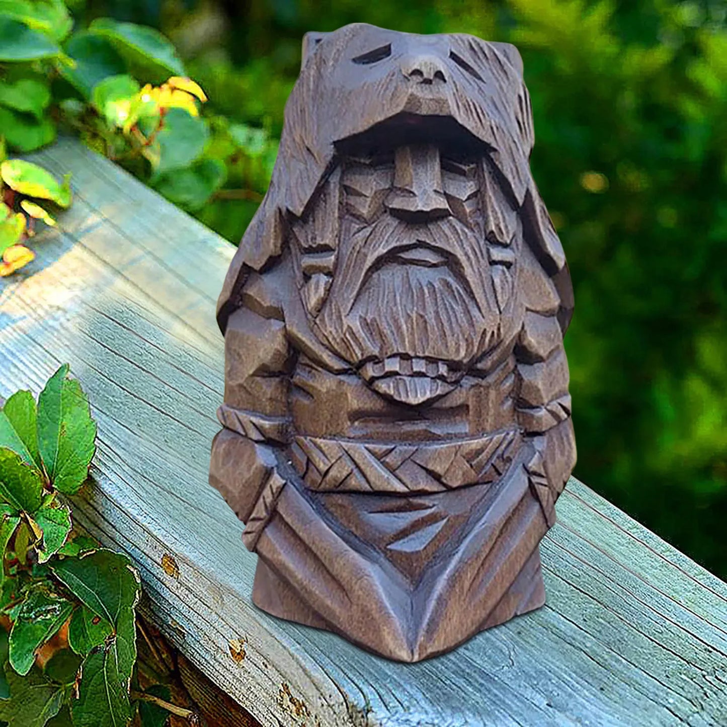 Odin Thor Tyr Ulfhednar Norse Pagan Resin Viking Statue Nordic Pagan Resin Ornaments Art for Home Outdoor Garden Decoration