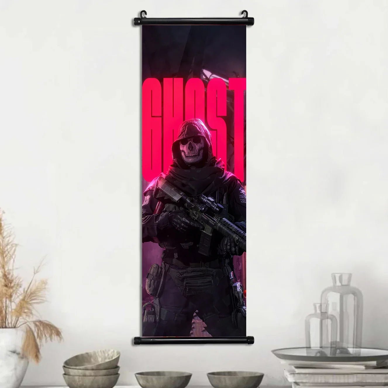 HD Hanging Scroll Call Of Duty Painting Modern Wall Artwork Simon Riley Picture Print Canvas Game Poster Home Decor Living Room