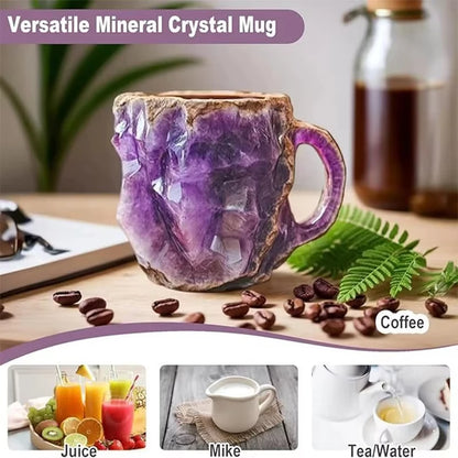 Imitation Crystal Mineral Coffee Cup Resin Fashion Water Cup Office Home Mineral Cup New Year Gift Birthday Gift For Friends