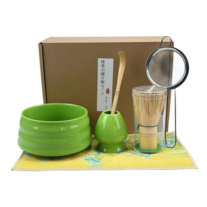 6pcs/set Japanese Style Matcha Tea Set With Tool Rack, Including Bowl, Whisk, Spoon, Great Gift For Ceremony, Traditional Japane