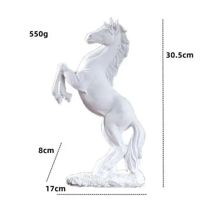 Creative Gold Silver Black Horse Resin Sculpture, Horse Model Home Decor Animal Decoration Living Room Office Craft Decoration