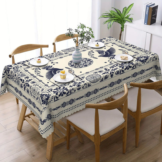 Mexican Day of The Dead Rectangle Tablecloth Mexico Holiday Party Decor Reusable Waterproof Table Cloths Dining Table Decoration