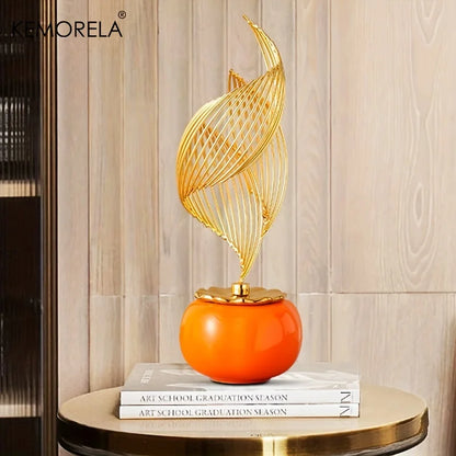 Keramik Statue Nordic Kreative Licht Luxus Wohnzimmer Dekoration Skulpturen und Figuren Büro Schreibtisch Zubehör Zimmer Dekor