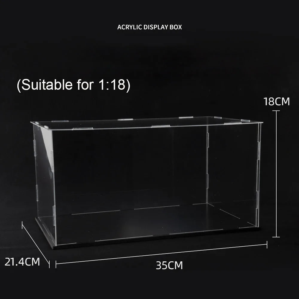 1:32 1:24 1:18 Scale Acrylic Cars Toy Model Dust Cover Transparent Storage Boxes Miniature Car Display Box Kids Adult Collection
