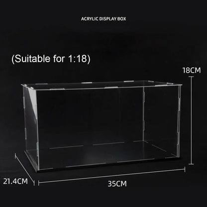 1:32 1:24 1:18 Scale Acrylic Cars Toy Model Dust Cover Transparent Storage Boxes Miniature Car Display Box Kids Adult Collection