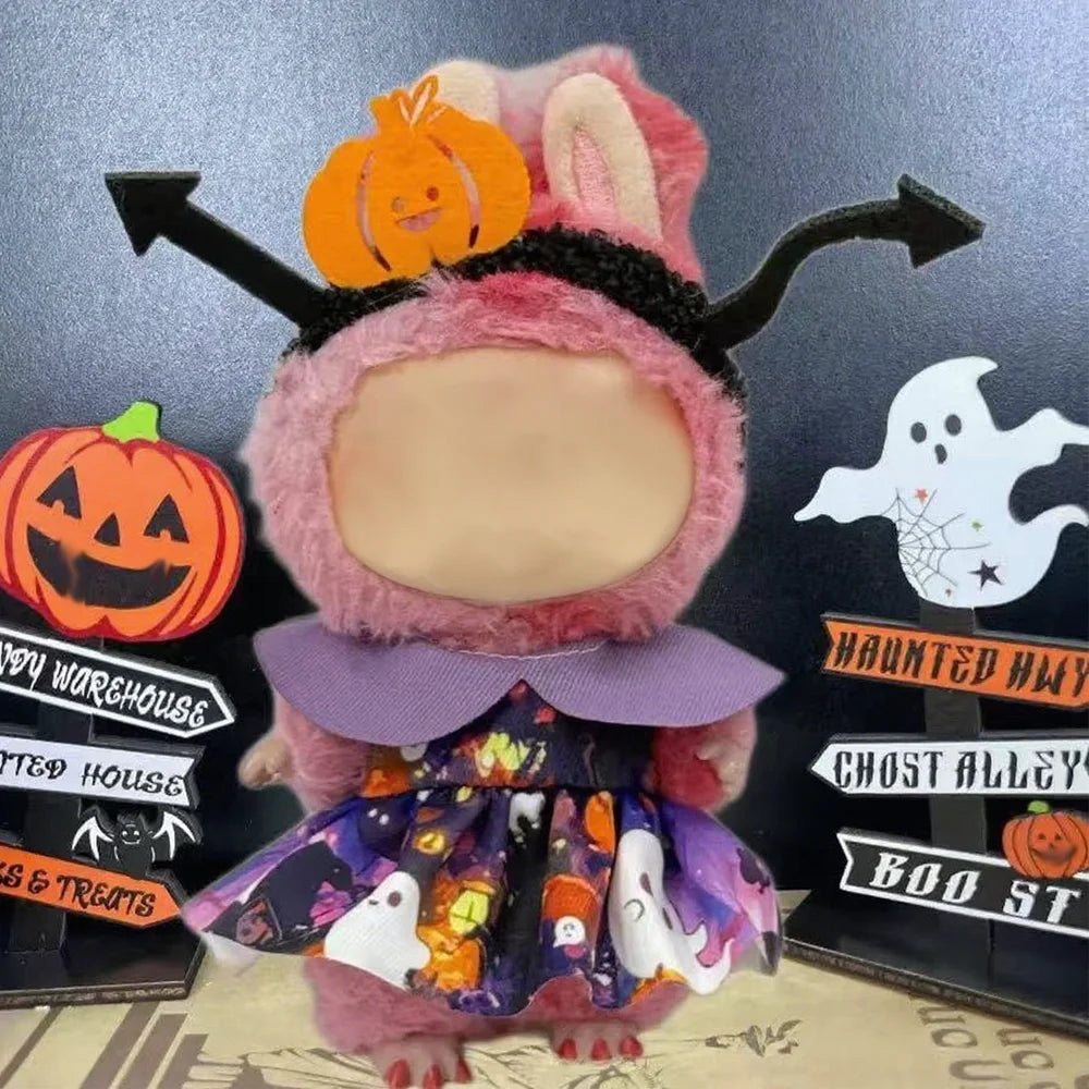 For Lafufu Clothes Mini Doll Clothing Accessories Halloween V1 V2 V3 Outfit Plush Toy Costume Decoration Labbubu Have a Seat