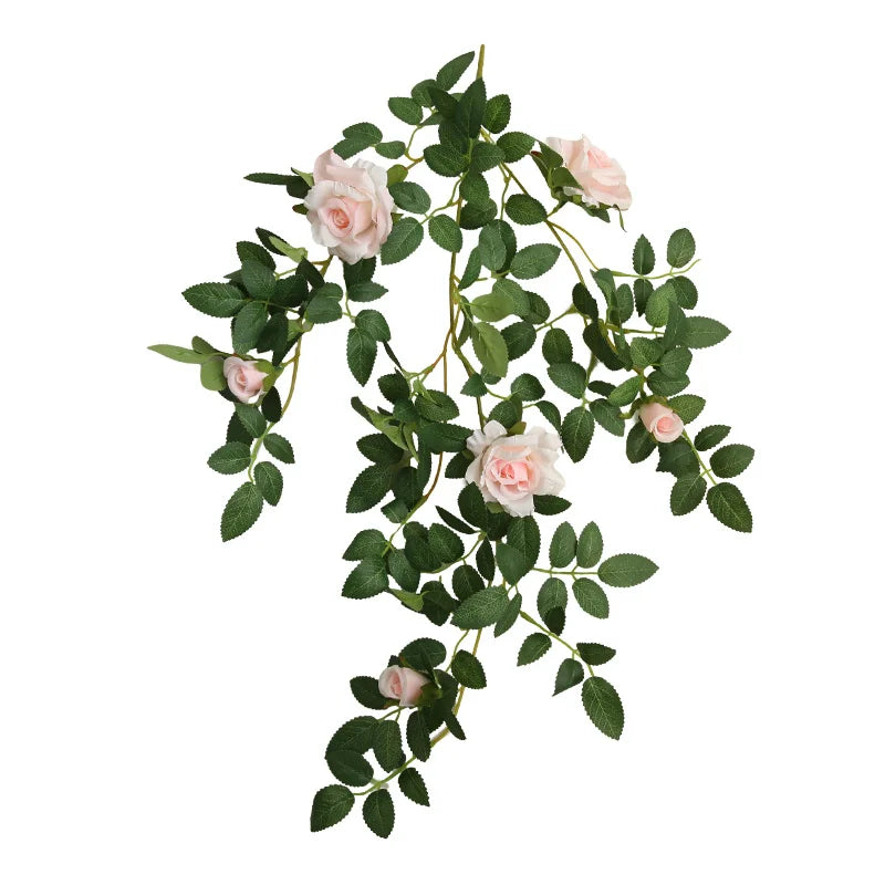 Rose series Wall hanging Flower Decor Floral Rattan diy Wedding living room Reception decoration  Accessories Events Party Props