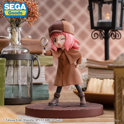 13cm SPY FAMILY Figurine Anya Forger Action Figures Detective Uniform PVC Anime Model Collection Ornamen Toys New Year Kids Gift