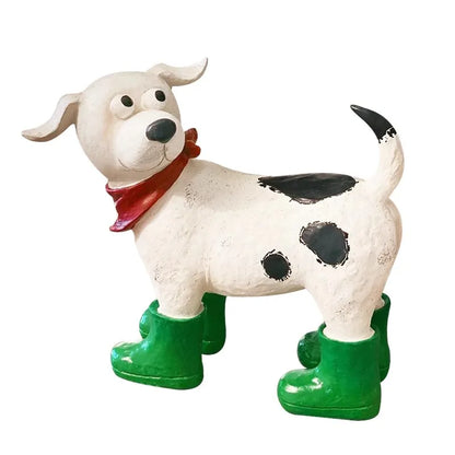 Outdoor Ornaments Dog Floor Garden Layout Courtyard Landscaping Balcony Home Cartoon Animal Ornaments Yard Decoration