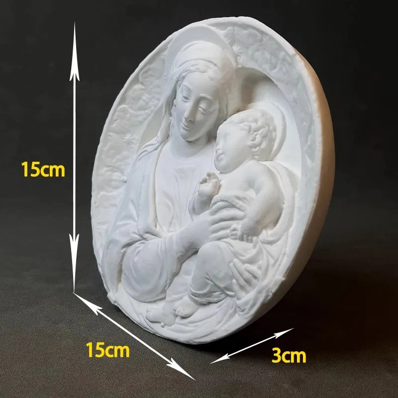 Retro Roman Art Gypsum Sculpture Desktop Ornaments Luxury Home Decor Creative Modern Craft Aesthetic Statue Office Cabinet Decor