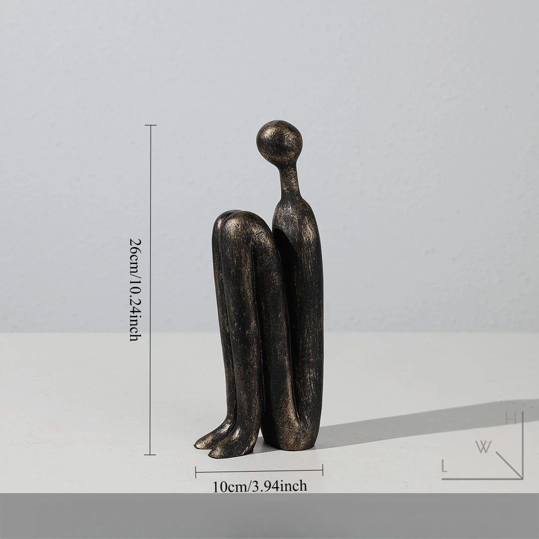 Creative Abstract Figure Statue Home Decor Nordic Modern Decorative Figurines For Interior Creative Office Living Decoration